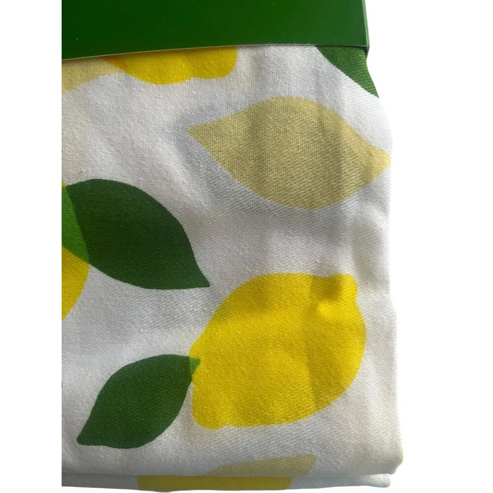 kate spade new york Shower Curtain Lemon Tree Yellow Green White Lemons 72X72